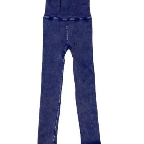 NWOT Free People Ultra High Rise Happiness Runs Leggings-Vintage Deepest Navy